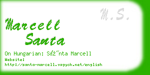 marcell santa business card